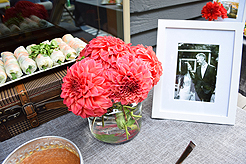 A GARDEN WEDDING RECEPTION